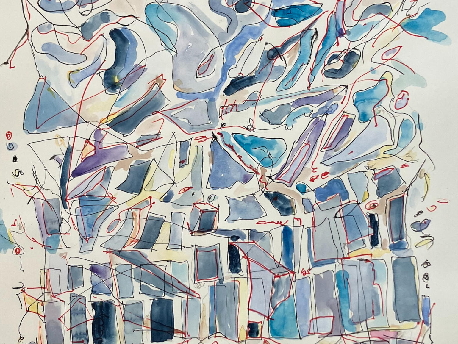 Unravelling / watercolor. ink & archival paper